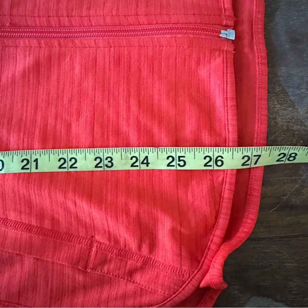 Athleta Baja UPF Hooded Jacket Bright‎ red orange Size Small 755726 Beach Travel